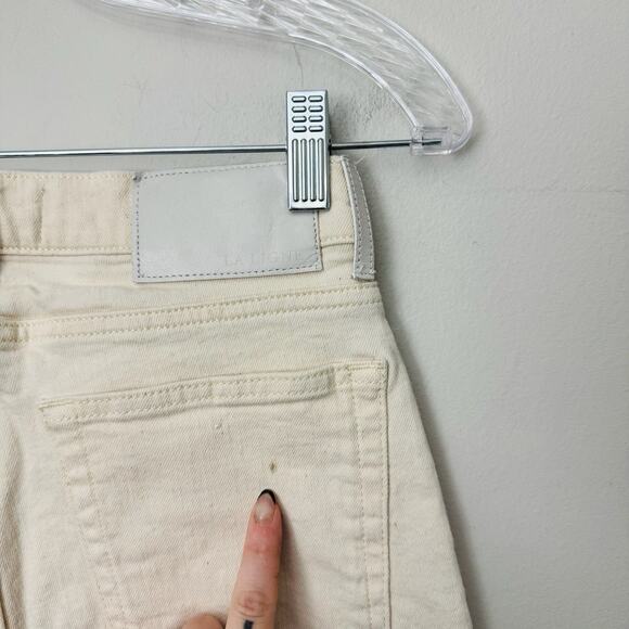 La Ligne Cream Straight Leg Denim Jean Women’s Size 26 - Picture 6 of 9
